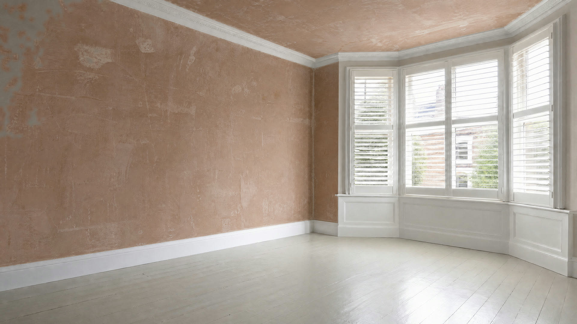 Room wall before plastering